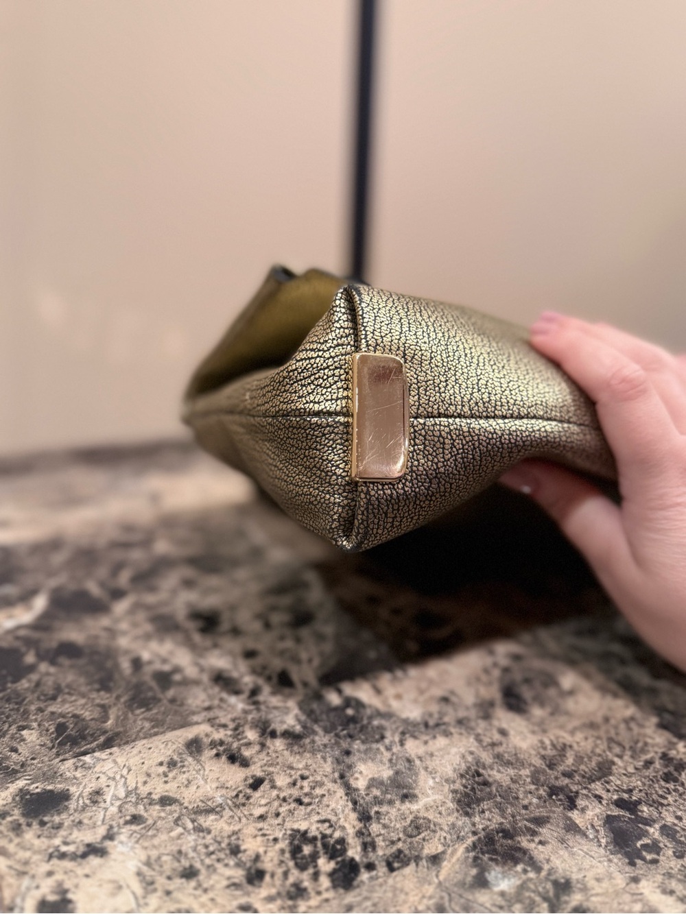 Coach Swagger Metallic Double Turnlock Shoulder Bag / Clutch - Picture 9 of 16